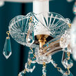 Candelabru clasic cristal Aur 24k 9xE14/40W, Maria Theresia-A LU 2211/6+3 MT Gold Orion